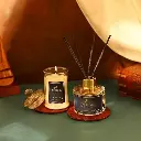 AuraDecor Luxury Reed Diffuser & Scented Candle Gift Set with Premium Fragrance of Blue Sage & Lavender